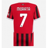 AC Milan Alvaro Morata #7 Hjemmebanetrøje Dame 2024-25 Kort ærmer