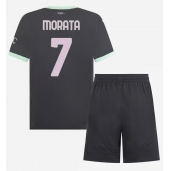 AC Milan Alvaro Morata #7 Tredje trøje Børn 2024-25 Kort ærmer (+ bukser)