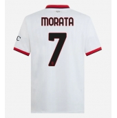 AC Milan Alvaro Morata #7 Udebanetrøje 2024-25 Kort ærmer