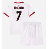 AC Milan Alvaro Morata #7 Udebanetrøje Børn 2024-25 Kort ærmer (+ bukser)