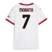 AC Milan Alvaro Morata #7 Udebanetrøje Dame 2024-25 Kort ærmer