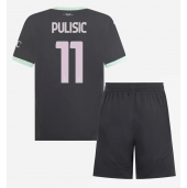 AC Milan Christian Pulisic #11 Tredje trøje Børn 2024-25 Kort ærmer (+ bukser)