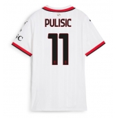 AC Milan Christian Pulisic #11 Udebanetrøje Dame 2024-25 Kort ærmer