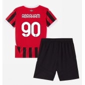 AC Milan Tammy Abraham #90 Hjemmebanetrøje Børn 2024-25 Kort ærmer (+ bukser)