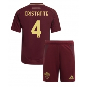 AS Roma Bryan Cristante #4 Hjemmebanetrøje Børn 2024-25 Kort ærmer (+ bukser)