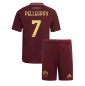 AS Roma Lorenzo Pellegrini #7 Hjemmebanetrøje Børn 2024-25 Kort ærmer (+ bukser)