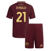 AS Roma Paulo Dybala #21 Hjemmebanetrøje Børn 2024-25 Kort ærmer (+ bukser)