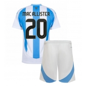 Argentina Alexis Mac Allister #20 Hjemmebanetrøje Børn Copa America 2024 Kort ærmer (+ bukser)