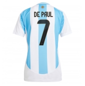 Argentina Rodrigo De Paul #7 Hjemmebanetrøje Dame Copa America 2024 Kort ærmer