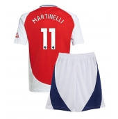 Arsenal Gabriel Martinelli #11 Hjemmebanetrøje Børn 2024-25 Kort ærmer (+ bukser)