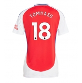 Arsenal Takehiro Tomiyasu #18 Hjemmebanetrøje Dame 2024-25 Kort ærmer