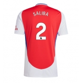 Arsenal William Saliba #2 Hjemmebanetrøje 2024-25 Kort ærmer