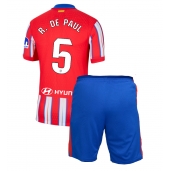 Atletico Madrid Rodrigo De Paul #5 Hjemmebanetrøje Børn 2024-25 Kort ærmer (+ bukser)