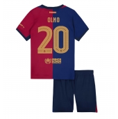 Barcelona Dani Olmo #20 Hjemmebanetrøje Børn 2024-25 Kort ærmer (+ bukser)