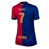 Barcelona Ferran Torres #7 Hjemmebanetrøje Dame 2024-25 Kort ærmer