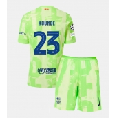 Barcelona Jules Kounde #23 Tredje trøje Børn 2024-25 Kort ærmer (+ bukser)