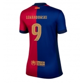 Barcelona Robert Lewandowski #9 Hjemmebanetrøje Dame 2024-25 Kort ærmer