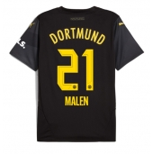 Borussia Dortmund Donyell Malen #21 Udebanetrøje 2024-25 Kort ærmer