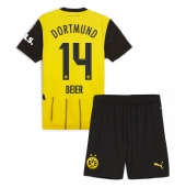 Borussia Dortmund Maximilian Beier #14 Hjemmebanetrøje Børn 2024-25 Kort ærmer (+ bukser)