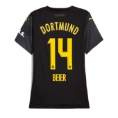 Borussia Dortmund Maximilian Beier #14 Udebanetrøje Dame 2024-25 Kort ærmer