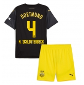 Borussia Dortmund Nico Schlotterbeck #4 Udebanetrøje Børn 2024-25 Kort ærmer (+ bukser)