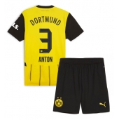 Borussia Dortmund Waldemar Anton #3 Hjemmebanetrøje Børn 2024-25 Kort ærmer (+ bukser)