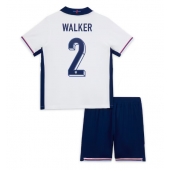 England Kyle Walker #2 Hjemmebanetrøje Børn EM 2024 Kort ærmer (+ bukser)