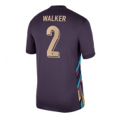 England Kyle Walker #2 Udebanetrøje EM 2024 Kort ærmer