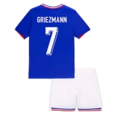 Frankrig Antoine Griezmann #7 Hjemmebanetrøje Børn EM 2024 Kort ærmer (+ bukser)