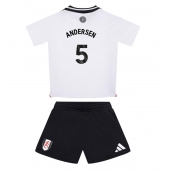 Fulham Joachim Andersen #5 Hjemmebanetrøje Børn 2024-25 Kort ærmer (+ bukser)