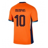 Holland Memphis Depay #10 Hjemmebanetrøje EM 2024 Kort ærmer