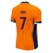 Holland Xavi Simons #7 Hjemmebanetrøje EM 2024 Kort ærmer