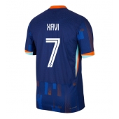 Holland Xavi Simons #7 Udebanetrøje EM 2024 Kort ærmer