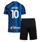 Inter Milan Lautaro Martinez #10 Hjemmebanetrøje Børn 2024-25 Kort ærmer (+ bukser)