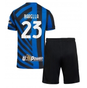 Inter Milan Nicolo Barella #23 Hjemmebanetrøje Børn 2024-25 Kort ærmer (+ bukser)