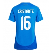 Italien Bryan Cristante #16 Hjemmebanetrøje Dame EM 2024 Kort ærmer