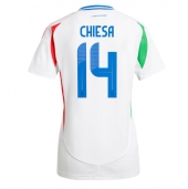 Italien Federico Chiesa #14 Udebanetrøje Dame EM 2024 Kort ærmer