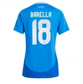 Italien Nicolo Barella #18 Hjemmebanetrøje Dame EM 2024 Kort ærmer