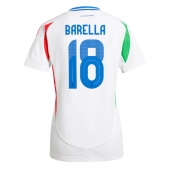 Italien Nicolo Barella #18 Udebanetrøje Dame EM 2024 Kort ærmer