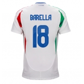 Italien Nicolo Barella #18 Udebanetrøje EM 2024 Kort ærmer