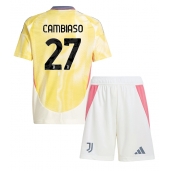 Juventus Andrea Cambiaso #27 Udebanetrøje Børn 2024-25 Kort ærmer (+ bukser)