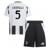 Juventus Manuel Locatelli #5 Hjemmebanetrøje Børn 2024-25 Kort ærmer (+ bukser)