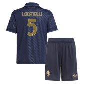 Juventus Manuel Locatelli #5 Tredje trøje Børn 2024-25 Kort ærmer (+ bukser)