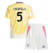 Juventus Manuel Locatelli #5 Udebanetrøje Børn 2024-25 Kort ærmer (+ bukser)