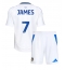 Leeds United Daniel James #7 Hjemmebanetrøje Børn 2024-25 Kort ærmer (+ bukser)