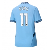 Manchester City Jeremy Doku #11 Hjemmebanetrøje Dame 2024-25 Kort ærmer