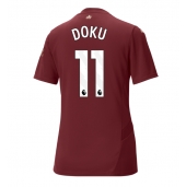 Manchester City Jeremy Doku #11 Tredje trøje Dame 2024-25 Kort ærmer