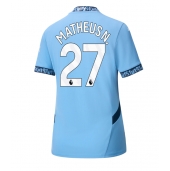 Manchester City Matheus Nunes #27 Hjemmebanetrøje Dame 2024-25 Kort ærmer