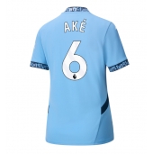 Manchester City Nathan Ake #6 Hjemmebanetrøje Dame 2024-25 Kort ærmer