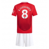 Manchester United Bruno Fernandes #8 Hjemmebanetrøje Børn 2024-25 Kort ærmer (+ bukser)